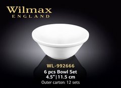 Салатник 11,5см. набор 6шт. Wilmax Color WL-992666 WL-992666 фото
