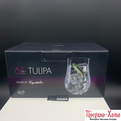 Склянка висока набір 6Х450мл Tulipa Bohemia - b25300/450 b25300/450 фото