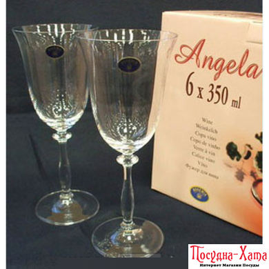 Бокал для вина набор 6х350мл. Angela BOHEMIA - b40600/350 b40600/350 фото