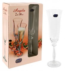 Бокал для шампанского набор 2Х190 мл. Angela BOHEMIA - b40600/190-2 b40600/190-2 фото