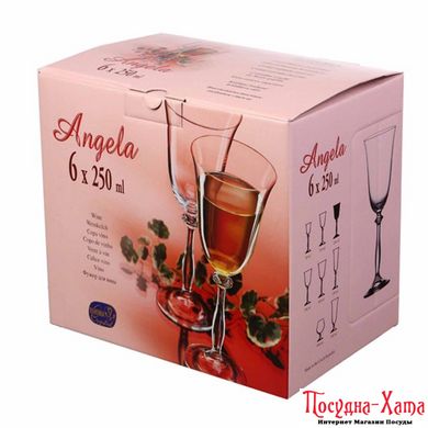 Келих для вина 250мл. BOHEMIA Angela - b40600/250-1 b40600/250-1 фото