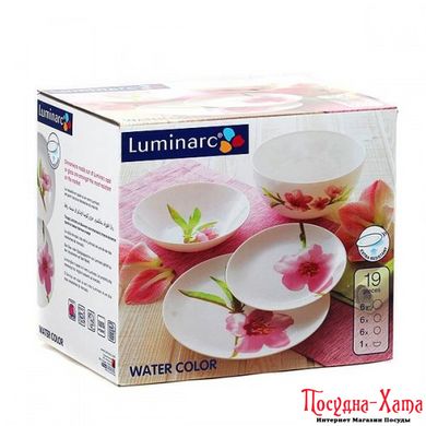 Сервіз столовий19 предметів* Luminarc Water Color - E4905 E4905 фото