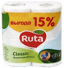 Туалетная бумага 2х шаровая упаковка 4 рулона RUTA 5 - R74004 R74004 фото