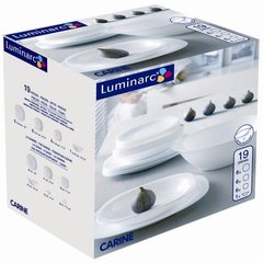 Luminarc Carine White Сервиз столоый 19пр E6344 E6344 фото