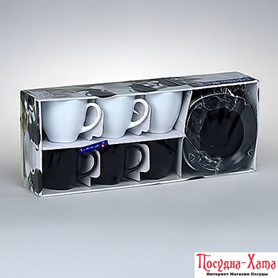 Сервіз чайний 12 предметів* Luminarc Carine Black&White - D2371 D2371 фото