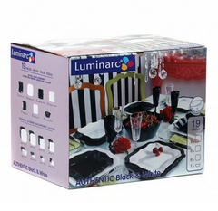 Luminarc AUTHENTIC Black&White Сервиз столовый 19 пр. - E6195 E6195 фото