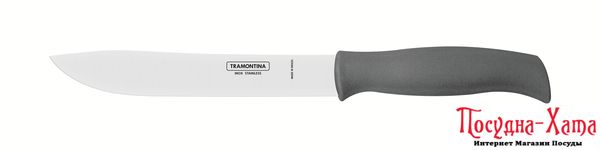 Нож TRAMONTINA SOFT PLUS grey нож кухонный 178мм инд.блистер (23663/167)
