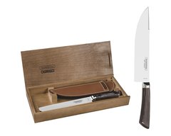 Барбекю TRAMONTINA Barbecue POLYWOOD нож 203 мм с кож.чехлом, дерев.короб (29899/550)