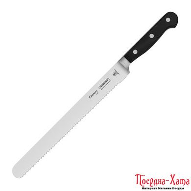 Нож TRAMONTINA CENTURY нож слайсер 254мм зубч.лезвие инд.блист (24012/110)
