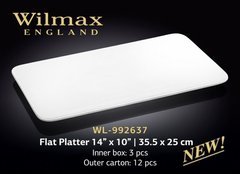 Wilmax Блюдо плоское прямоугольное 35.5х25см WL-992637 WL-992637 фото