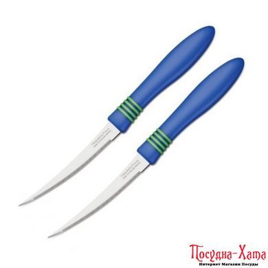 Ніж TRAMONTINA COR & COR ножів томатних 127 мм 2 шт. синя ручка (23462/215)