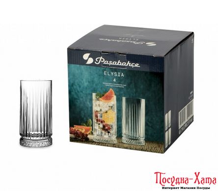 Склянка для коктейлів набір 4Х445 мл.ELYSIA PAŞABAHÇE - 520015 520015 фото