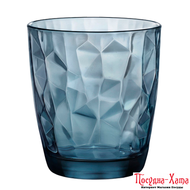 Склянка для віскі 305мл. BORMIOLI ROCCO DIAMOND OceanBlue  - 350220M02321990 350220M02321990 фото