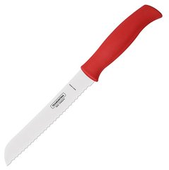 Нож TRAMONTINA SOFT PLUS red нож д/хлеба 178мм инд.блистер (23662/177)