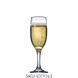 Келих для шампанського набір 2Х190мл. BISTRO PASABAHCE - 44419-2 44419-2 фото 1