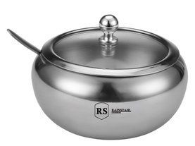 BOHMANN Rainstahl Сахарница 460мл. с ложкой и крышкой - RS 8420-46 RS 8420-46 фото