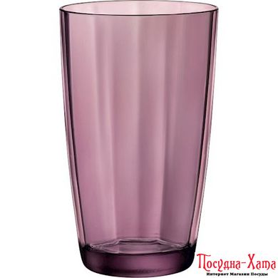 Склянка висока 470 мл. Bormioli Pulsar Purple - 360710M02321990, Рожевый