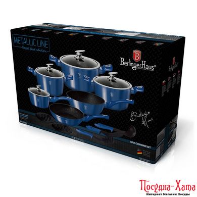 BERLINGERHAUS ROYAL BLUE Набор посуды 15 предметов BH-1659N BH-1659N фото
