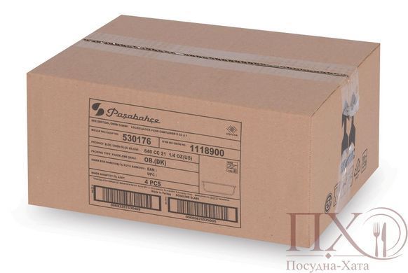 Контейнер 640 мл синя кришка Lockie Lock Pasabahce &ndash; 530176B 530176B фото