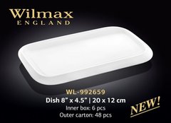 Wilmax Блюдо прямоугольное с полями 20х12см WL-992659 WL-992659 фото