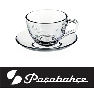 Чашка 220мл з блюдцем 2 пред. PASTORAL Pasabahce - 95481-1 95481-1 фото