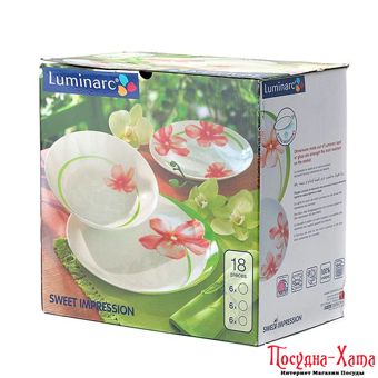 Luminarc Sweet Impression Сервиз столовый 18 пр. * E4948 P7077 фото