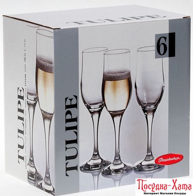 Келих шампанське набір 6Х200мл TULIPE Pasabahce - 44160 44160 фото