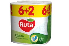 Ruta 8 Classic Туалетная бумага 2х слойная упаковка 8 рулонов - R74048 R74048 фото