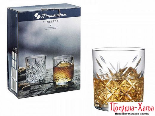 Склянка для віскі набір 4Х345мл. Timeless PAŞABAHÇE - 52790 52790 фото