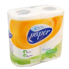 RUTA 6 Paper Туалетная бумага 2х слойная упаковка 4 рулона - R74399, В наявності