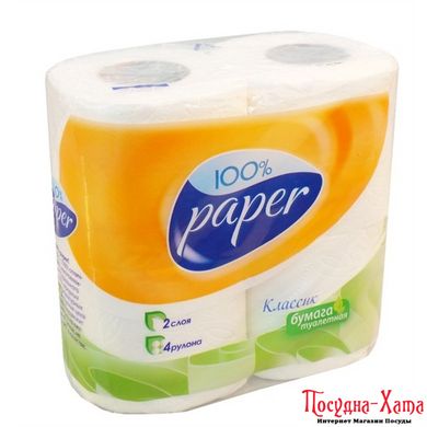 Туалетная бумага 2х шаровая упаковка 4 рулона RUTA 6 Paper - R74399 R74399 фото