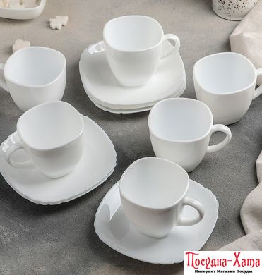 Набір чайний 12 предметів на 6 персон Lotusia Luminarc Q6007 Q6007 фото
