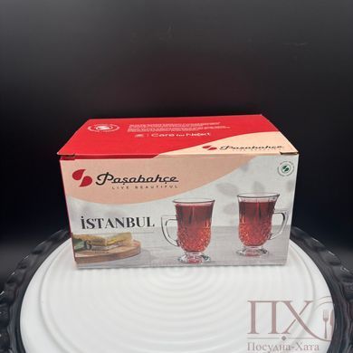 Склянки чай-кава набір 6 шт. 155 мл. İstanbul Pasabahce - 55671 з подарунком