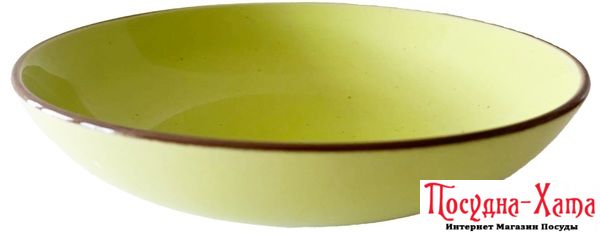 Тарілка Limited Edition TERRA 20 см /суп. /зелен. (YF6037-5)