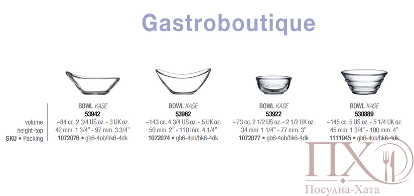 Соусники&nbsp;набір&nbsp;6&nbsp;шт.&nbsp;84&nbsp;мл.&nbsp;Gastroboutique&nbsp;Pasabahce&nbsp;-&nbsp;53942 53942 фото
