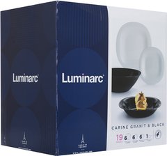 Luminarc Carine Granit&Black Сервиз столовый19пр. - N7669 N7669 фото