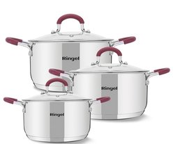 ware RINGEL Ingrid набор кастрюль 6 пр. 1.6 л+2.3 л+3.2 л (RG-6006)