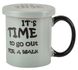 Чашка Limited Edition TIME сірий/ 310 мл /з кришк./ в подар.упак. (HTK-049)