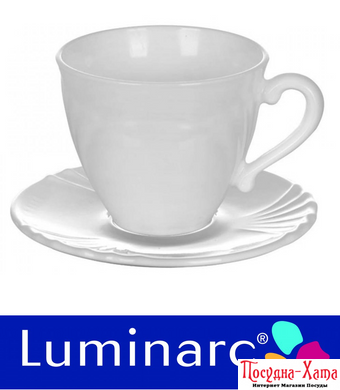 Чашка 220 мл з блюдцем 2 пред. Luminarc Cadix - 37784-1 37784-1 фото