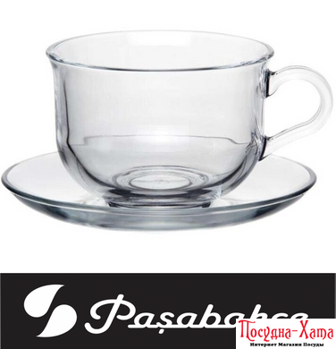 Чашка 290 мл с блюдцем PAŞABAHÇE Tashkent - 96806-1 96806-1 фото