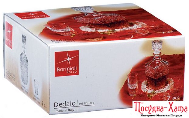 Набір для віскі 7 предметів Bormioli Rocco Dedalo - 226040S1A021990 ( 400850FTB121990 ) 226040S1A021990 фото