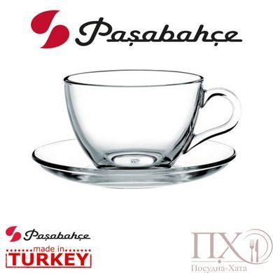 Набір чайний 12 предметів 240мл. Basic Pasabahce - 97948 97948 фото