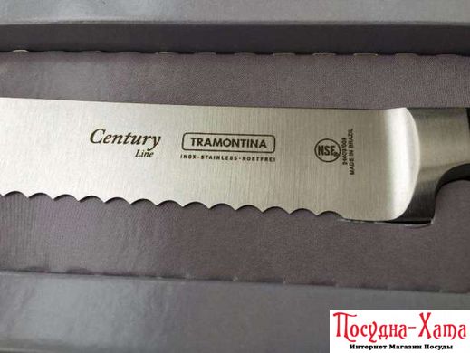 Ніж для хліба професійний 203 мм, CENTURY Tramontina - 24009/108 з подарунком, Нержавійка