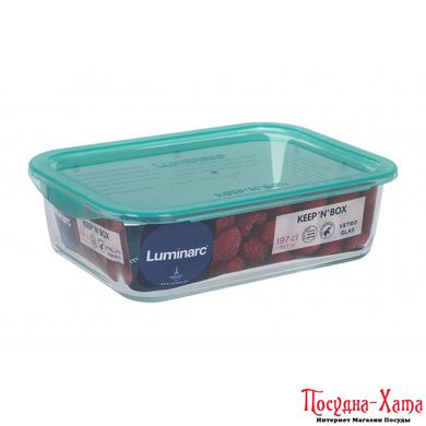 Емкость прямоугольная для еды 1970мл. Keep'n'Box Lagoon. Luminarc – P5516 P5516 фото
