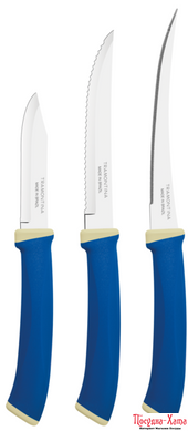 Наборы ножей TRAMONTINA FELICE blue н-р ножей 3пр (стейк,томат,овощ) (23499/177)