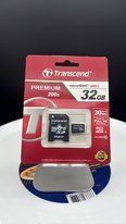 Карта пам'яті microSDHC 32 ГБ Class 10 + адаптер Transcend &ndash; TS32GUSDHC10 TS32GUSDHC10 фото