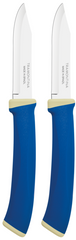 Наборы ножей TRAMONTINA FELICE blue нож д/овощей 76мм 2шт (23490/213)