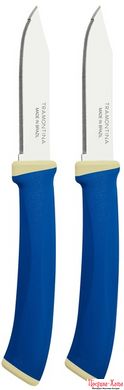 Наборы ножей TRAMONTINA FELICE blue нож д/овощей м/зубчатый 76мм 2шт (23491/213)