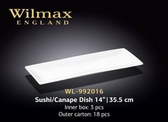 Wilmax Блюдо д-суші/канапе 35,5см WL-992016 WL-992016 фото