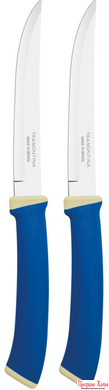 Набори ножів TRAMONTINA FELICE blue ніж д/стейка гладкий 127мм 2шт (23493/215)